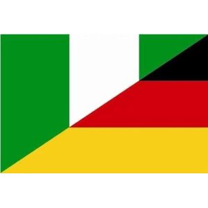 Vlag Nigeria Duitsland 90 x 150 cm professionele kwaliteit