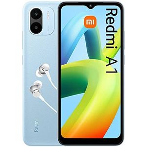 Xiaomi Redmi A1 Smartphone+headphone, 2 + 32 GB, 6,52'' HD+ Display, MediaTekHelioA22, 8MP AI Dual-Camera, 5.000mAh, Blue