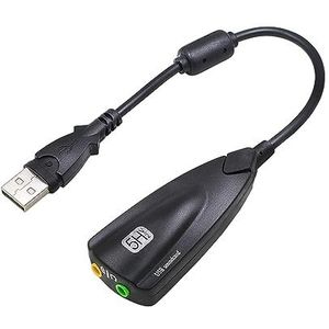 Lichtgewicht USB2.0 Externe Geluidskaart 7.1Channel Externe Audio Adapter