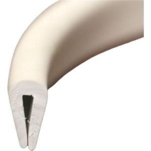 Rubberen glasafdichtingsstrip, rubberen U-strip, hoogte 7 mm x breedte 4 mm glas, metaal, hout, paneel, randafsluiting, 1 stuk (rood, 1 meter)(White,1meter)
