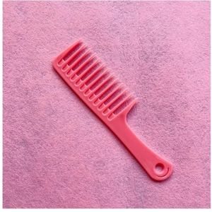 Grote Grove Krullend Haar Kam Krullend Vrouwen Glad Haar Kam Geen Knoop Verdikte Kappers Kam Haar Styling Tools(Pink)