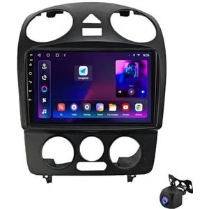 Android 12 autoradio 9"" Touchscreen Auto Stereo voor Volkswagen Beetle 2000-2012 Ingebouwde Carplay Android Auto Ondersteunt WiFi GPS Bluetooth USB Stuurbediening/Mirror Link(A,XY8 8Core 8+128G)