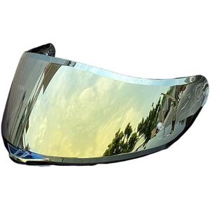 Motorhelm vizier lens, Helmvizier, K5-schildvervanging for AGV K1 K1S K3SV K5 K5S Gezichtsvizier Vizier Uv-bescherming (basis)(Gold-day Use Only)