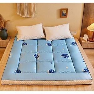 ZYDZ Futon matras, super Japanse vloermatras, 10 cm opvouwbare dikke tatami vloermat draagbaar, campingmatras slaapmat vloer lounge bank bed, matrassen futon, 180 x 200 cm