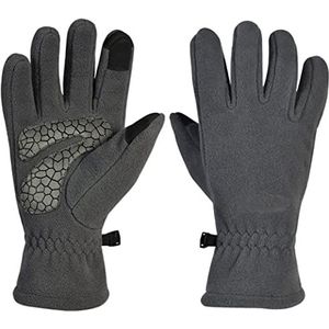 Sporthandschoenen Winter Outdoor Men's Sports Touch Screen Gloves Polar Fleece Rijden Warme Handschoenen Mountainbike (Color : A, Size : 21.8CM)