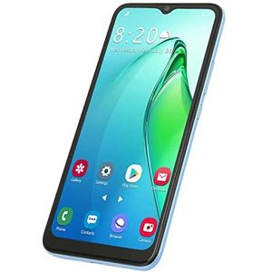 Ontgrendelde Smartphone, 5G-netwerk GPS 6GB RAM Smartphone 5000mAh-batterij met Adapter voor Werk (EU-stekker)