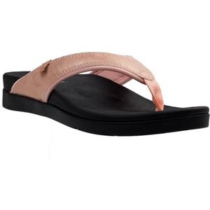 Spenco Dames Shoreline Dusted Metallic Flip Flop, roze, 10 UK Wide