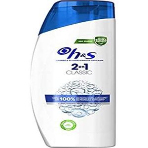 H&S Anti-roosshampoo en conditioner, 2-in-1, klassiek, tot 100% bescherming tegen roos voor haar en hoofdhuid, klinisch getest, dermatologisch getest, 600 ml