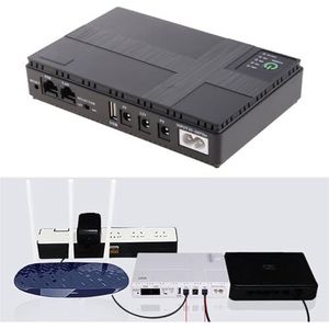 Mini Draagbare UPS Batterij Back-up 5V/9V/12V Uninterruptible Power Supply for WiFi, Router 10400Mah Backup Power Adapter