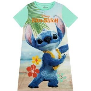 Disney Meisjes Nachtjapon, Korte Mouwen, Lilo En Stitch Pyjama, Nachtkleding Voor Kinderen, Groen 116