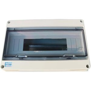 Waterdichte MCB verdeeldoos van kunststof, oppervlaktemontage, elektrische schakelbox voor automatische schakelaar, 5/8/12/15/18/24-weg aansluitdoos (HT-18 ways)