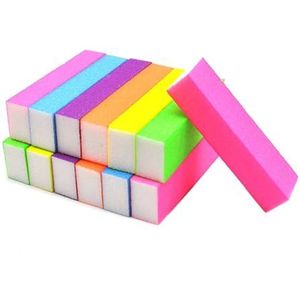 schuurgereedschap sponsblok, 10/20 stuks sponsnagels schuurbufferblok vingernagel slijpen(Mix Color,10 Pcs)