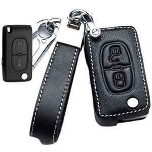 Sleutelbehuizing houder Voor 107 207 208 301 307 308 407 408 508 607 Lederen Autosleutel Case Cover 2008 3008 4008 5008 Sleutelbehuizing(1 UK)
