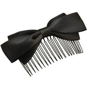 Zwarte Boog Haar Kam, Haar Kaarten Hoofd Sieraden Korte Haar Plug Kam Pony Kam Haar Clips Haar Accessoires