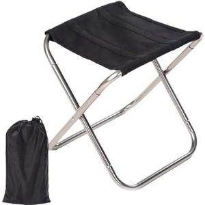 Opvouwbare campingkruk 150 kg verdikte outdoor camping kleine stoel draagbare opvouwbare aluminiumlegering kruk bankkruk ultralichte picknick vissen (kleur: grijs)