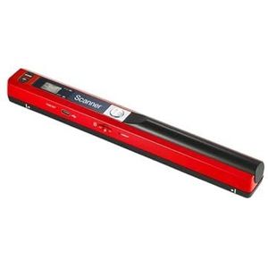 Document Scanner, A4-scanner Draagbare mini-documentscanner, JPG/PDF-formaat documentafbeelding Iscan handscanner, A4 boektekstscanner LCD-scherm,for Teaching Business Meetings(Rosso)
