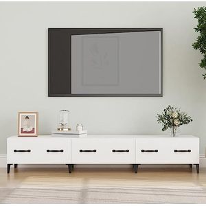 AJJHUUKI Entertainment Centra & TV Stands TV-meubel Wit 150x34,5x30 cm Meubels van Engineered Wood