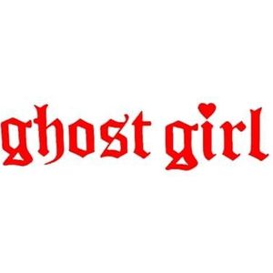 Ghost Girl Coole Motorfiets Sticker Persoonlijkheid Auto Raam Bumper Voorruit Motorfiets Body Helm Decoratieve Decal PVC(Red,20x5cm)