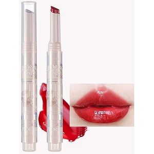 Flortte Gele lippenstift, Chinese floretmake-up, First Kiss Hartvormige lippenstift, Nice to Meet Chu Florette, schattige hartvormige lippenstift, glitter