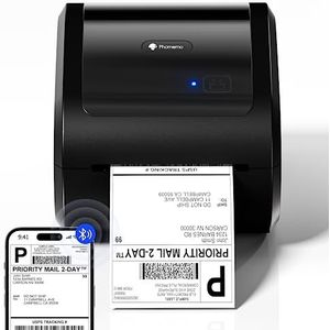 Phomemo D520BT Bluetooth thermische printer, DHL labelprinter voor etiketten 4 x 6, labelprinter voor barcode, verzendlabels, compatibel met Ebay, Amazon, Etsy, Shopify, UPS, FedEx etc, zwart