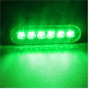 Achterlichten Achter 12 V-24 V 6 LED SUV Truck Auto Zijmarkeringslichten Signaal Rem Achter Waarschuwing Achterlicht lichtbalk 2/4/10 Stuks Achterlichten Van Aanhanger (Maat : 10pcs Green)