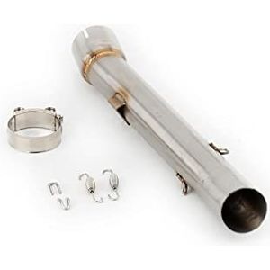 LFYEQZ Slip-on 51mm Motorfiets Uitlaat Mid Link Pijp Accessoires Voor Y&AMAHA Voor Fazer 1000 Voor FZS1000 Voor FZS 1000 2000-2005