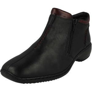Rieker L3882/00, Enkellaarzen voor dames, Zwart, 40.5 EU
