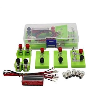 Elektrisch circuit kit, elektronica kit voor kinderen STEM elektrische circuits wetenschap experiment leren circuit motor kits educatieve fysica model kits voor leren starter DIY Science Kit speelgoed