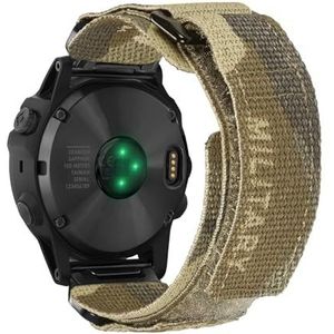 Camouflage nylon bandjes horlogeband geschikt for Garmin Fenix ​​Forerunner Vivoactive(KHK,20MM_M 185MM TO 210MM)