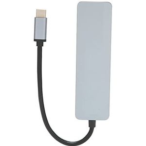 USB C-splitter, compacte draagbare aluminiumlegering Materiaal Stabiel Betrouwbare 4-poorts USB C-hub voor voor Note 10