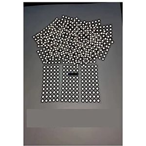 Referentiepuntmarkeringen, 1000-punts 3D-scanner Fotogrammetrie Hoog reflecterend markeerpunt Markeerpunt 3D-scanner richtpunt voor compatibele 3D-scanners(1000 point)