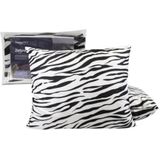 HappyBed Zebra - 60x70 - kussensloop set 2 stuks - 100% microvezel - Met rits sluiting