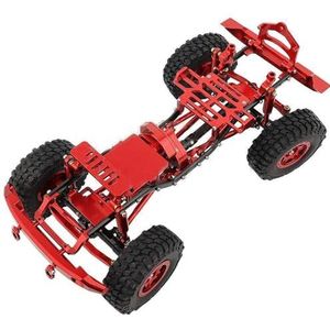 IWBR 1:24 DIY Upgrade Auto Frame Met Dubbele Voorassen Axiale 1/24 SCX24 Fit for Ford Bronco AXI00006 RC Auto upgrade Onderdelen (Size : W Wheels Bumper RD)