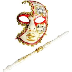 Unisex Handheld Italiaanse Venetiaanse Masker Venetiaanse Handheld Party Maskerade Handvat Masker Voor Party Kostuums Accessoire