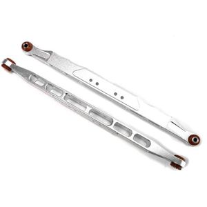 For RCGOFOLLOW Aluminiumlegering Achterste Onderste Draagarm Rc Achterste Onderste Draagarm for 1/7 TRA-XXAS UDR RC Auto-onderdeel Rood(Silver)