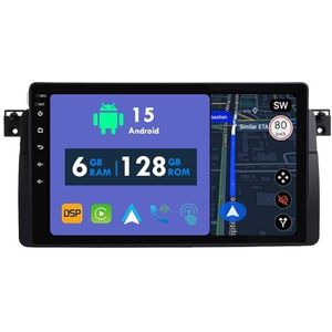 RoverOne Autoradio GPS voor BMW 3 Series E46 1998-2006 Carplay Android Auto Stereo Hoofdeenheid Bluetooth WiFi Radio Speler Sat Navigatie
