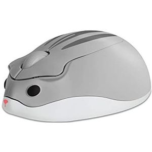 CHNNO1 2.4G draadloze muis USB optische schattige hamster cartoon computer muis mini ergonomische 3D PC office laptop desktop gift kid grijs