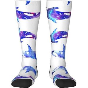 Orca orka volwassen grappige 3d sokken crew sokken nieuwigheid sokken gag geschenken, zachte gezellige sokken., 2 Zwart-2, Eén Maat