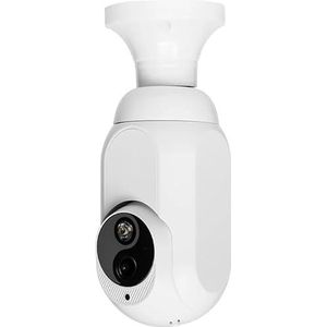 ngnsky Smart Bulb Beveiligingscamera WiFi, 355° Panoramische Bewegingsdetectie en Alarm Volledige Kleur Dag en Nacht, Hoorbaar Alarm Compatibel met Alexa