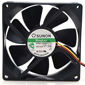 SCYHGLM Chassis Fan voor KDE1209PTV1 13.MS.AR.GN 12V 1.8W 3Wire 9cm,Cooling Fan KDE1209PTV1 92x92x25mm 3Wire