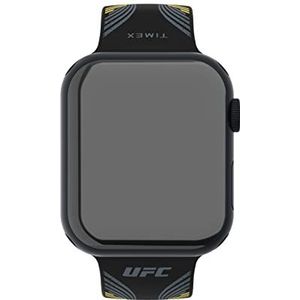 Timex UFC Smartwatch Band Compatible with Apple Watch 44mm / 45mm / 49mm - Black with Yellow and Silver Accents