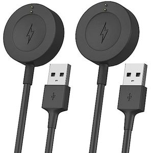 Sinoacc 2-PCS 1M Oplaadkabel Voor Fossil Gen 6 / Gen 5 / Gen 5e / Gen 4 / Emporio Armani/Skagen Falster 2 / Misfit Vapor 2 / Diesel Guard 2.5 / Michael Kors Runway