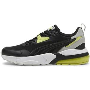 PUMA Heren Vis2k Sneaker, Zwart Zwart-Lime Sheen, 10.5 UK, Puma Black PUMA Black Lime Sheen, 45 EU