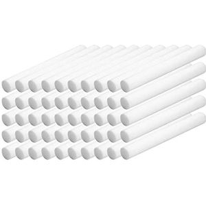 50 Stuks Watervoorziening Wattenstaafje Refill Stick voor Diffuser Luchtbevochtiger 20 cmx10mm, 50 Stuks