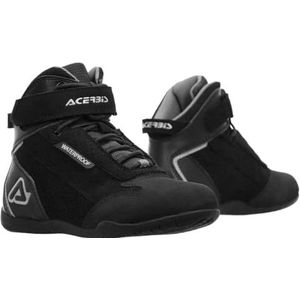 Acerbis First Step Motorschoenen voor heren, Zwart, Wit, 44 EU