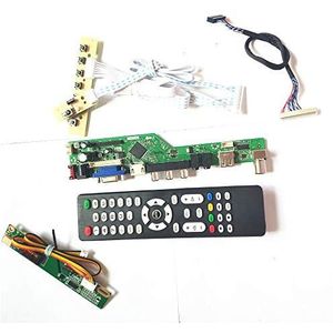 Voor QD17TL02 Rev.02/6 Remote+Inverter+toetsenbord T.V53 controller board VGA HDMI AV USB lcd scherm panel 1CCFL 30Pin LVDS DIY kit (QD17TL02 Rev.06)