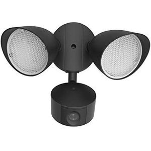 Eco-Light LED wandlamp Draco met camera in LED-techniek. 22 Watt lichtopbrengst. Eenvoudige montage op uw huismuur of tuinhuis. 1200 lumen A++, 5000 Kelvin, IP54, dimbaar, bewegingsmelder.
