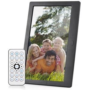 10.1 ""Digitale Fotolijst Desktop Elektronisch Album IPS Scherm Foto/Video/Muziek/Klok/Kalender Functies Afstandsbediening Eenvoudig delen