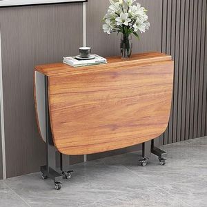 Opvouwbare eettafel, Drop Leaf eettafel ruimtebesparende, uitschuifbare massief houten elegante, design veelzijdige tafel, voor keuken en eetkamer (Color : C, Size : 100 * 60cm)