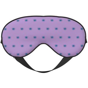 Evil Eye Printing All-Occasion Sleep Eye Mask met dubbelzijdige verstelbare riem, perfect voor diensten en reizen